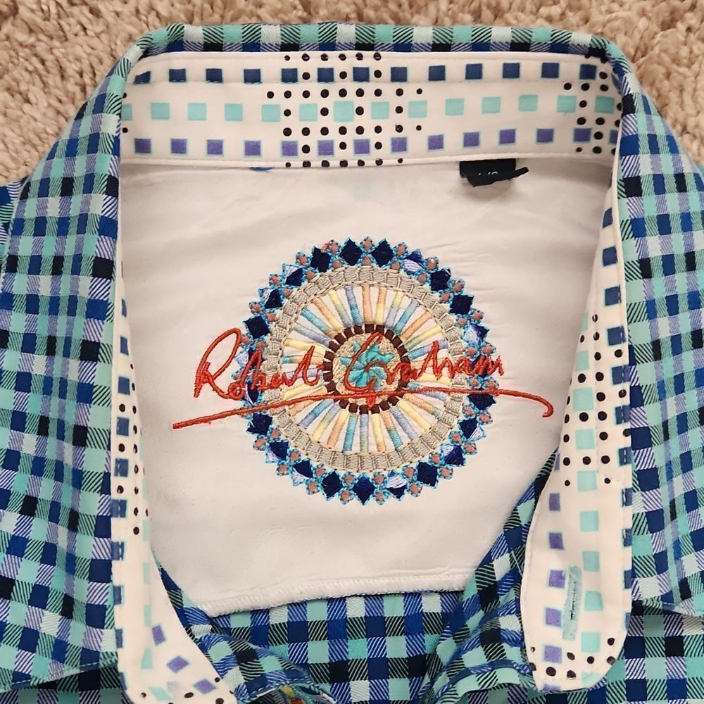 Robert Graham Button Down Check shirt - Picture 2 of 10